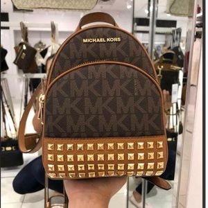 Michael Kors Abbey Mini Studded Backpack W/ Wallet